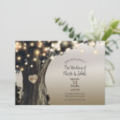 Rustige landenbomen en lichte ridderingen kaart (Staand voorkant)