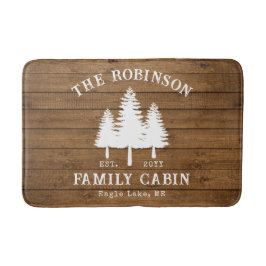 Rustige landencampagne Cabin Trees Houststijl Afdr Badmat