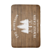 Rustige landencampagne Cabin Trees Houststijl Afdr Badmat (Voorkant Verticaal)