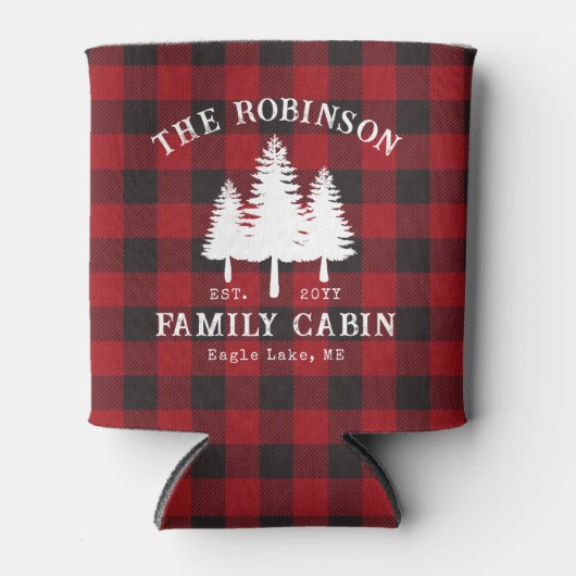 Rustige landengezinskool rode buffels blikjeskoeler (Voorkant)