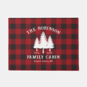 Rustige landengezinskool rode buffels deurmat (Voorkant)