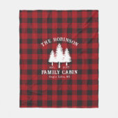Rustige landengezinskool rode buffels fleece deken (Voorkant)