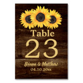 Rustige landenkaart voor zonnebloemen kaart (Achterkant)