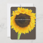 Rustige Landenkwekerij - Zonnebloem sparen de Datu Save The Date (Achterkant)