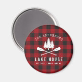 Rustige Landenmeer Boomboom Red Buffalo Magneet (Voorkant / Achterkant)