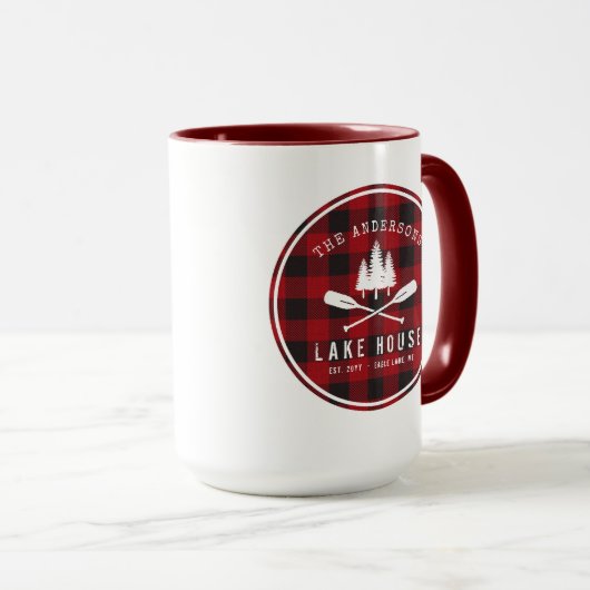 Rustige Landenmeer Boomboom Red Buffalo Pset Mok (Voorkant rechts)