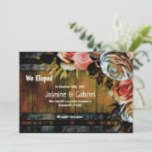 Rustige landhouten bouwsel aankondiging (Staand voorkant)