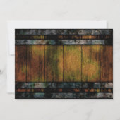 Rustige landhouten bouwsel aankondiging (Achterkant)