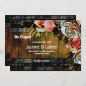 Rustige landhouten bouwsel aankondiging (Voorkant / Achterkant)