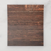 Rustige landhouten Mason Jar String Lights-boom Plaatskaartje (Binnenkant ongevouwen)