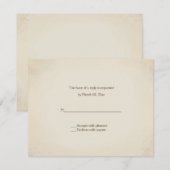 Rustige landkaarten voor Westerne weddenschappen RSVP Kaartje (Voorkant / Achterkant)