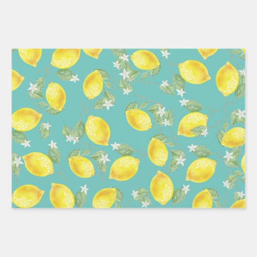 Rustige landlogo's en Zee groen Inpakpapier Vel (Voorkant)