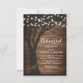 Rustige landrepetitie - Dinner Invite Card Lichten Kaart (Voorkant)