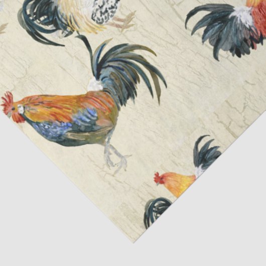 Rustige landroestjes Waterverf houtsontbinding Tissuepapier (Detail)