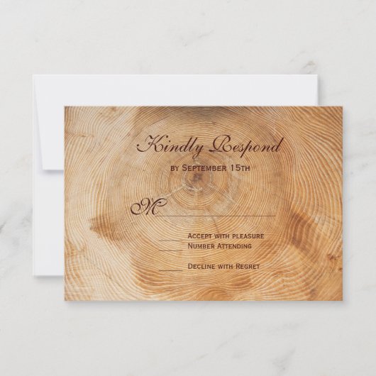 Rustige landruitbomen RSVP-kaarten RSVP Kaartje (Voorkant)