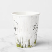 Rustige landschaafschors papieren bekers (Links)