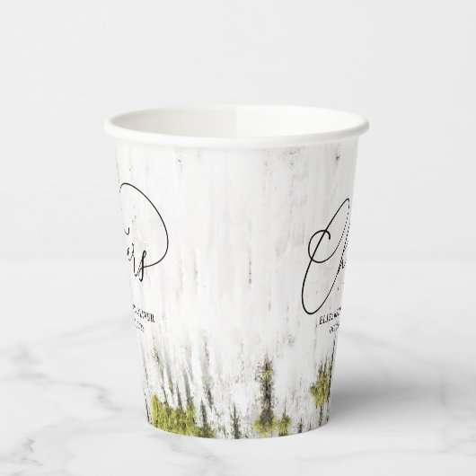 Rustige landschaafschors papieren bekers (Links)