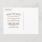 Rustige Landschap Hout Weddenschap Opslaan Datum Aankondigingskaart (Achterkant)