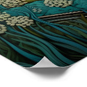 Rustige landschap met charmante boerderij poster (Hoek)