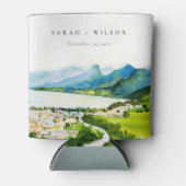 Rustige landschapsbruiloft bij het meer van het do blikjeskoeler (Voorkant)