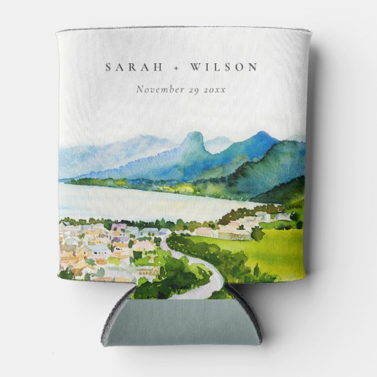 Rustige landschapsbruiloft bij het meer van het do blikjeskoeler (Voorkant)