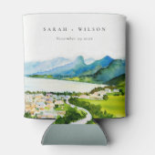 Rustige landschapsbruiloft bij het meer van het do blikjeskoeler (Achterkant)