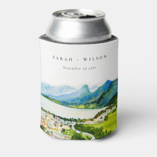 Rustige landschapsbruiloft bij het meer van het do blikjeskoeler (Blikje Achterkant)