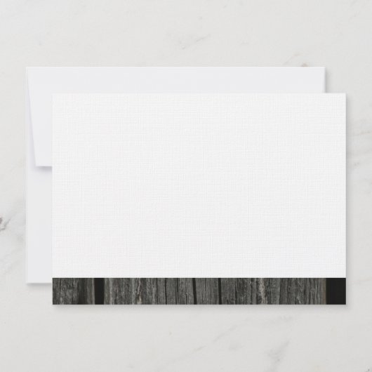 Rustige landscharnier persoonlijke dank bedankkaart (Achterkant)