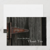 Rustige landscharnier persoonlijke dank bedankkaart (Voorkant / Achterkant)