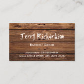 Rustige landschotschaar en schaar- en scheerappara visitekaartje (Achterkant)