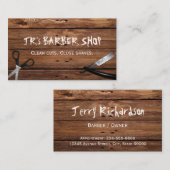 Rustige landschotschaar en schaar- en scheerappara visitekaartje (Voorkant / Achterkant)