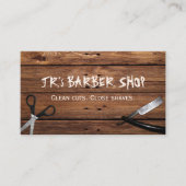 Rustige landschotschaar en schaar- en scheerappara visitekaartje (Voorkant)