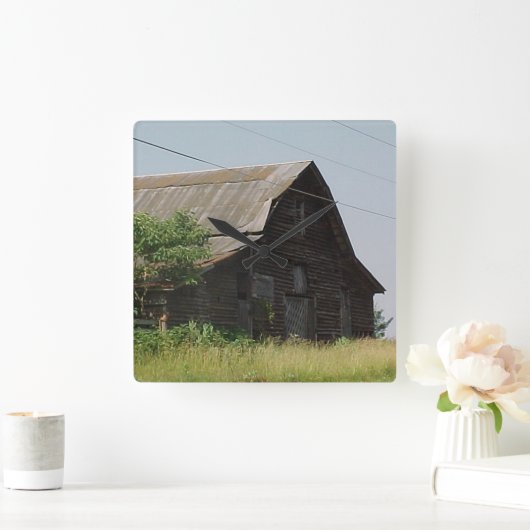 Rustige landschuurklok vierkante klok (Huis)