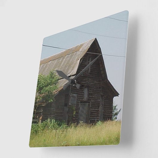 Rustige landschuurklok vierkante klok (Hoek)