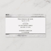 Rustige landsilhouetenmazen op boomschors visitekaartje (Achterkant)