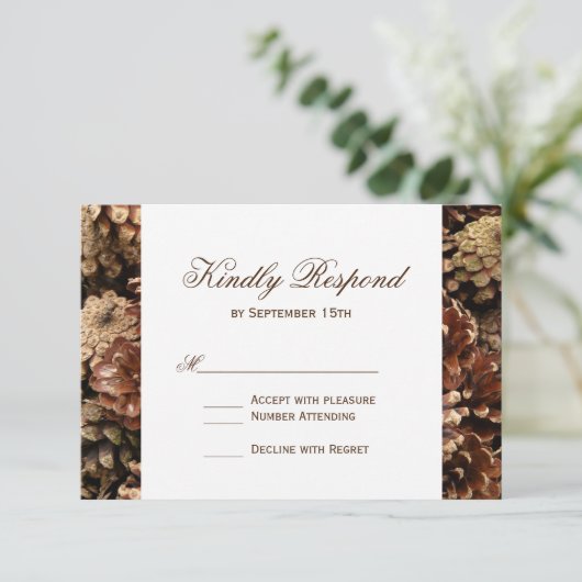 Rustige landsinecijnentweddenschappen met RSVP-kaa RSVP Kaartje (Staand voorkant)