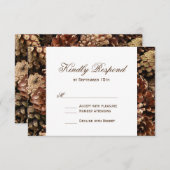 Rustige landsinecijnentweddenschappen met RSVP-kaa RSVP Kaartje (Voorkant / Achterkant)