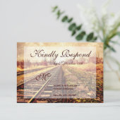 Rustige landspoorwegen RSVP-kaarten RSVP Kaartje (Staand voorkant)