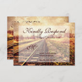 Rustige landspoorwegen RSVP-kaarten RSVP Kaartje (Voorkant / Achterkant)