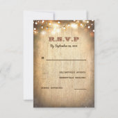 Rustige landtekenlights Wedding RSVP-kaarten RSVP Kaartje (Voorkant)