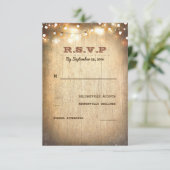 Rustige landtekenlights Wedding RSVP-kaarten RSVP Kaartje (Staand voorkant)