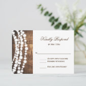 Rustige landtekenlights Wedding RSVP-kaarten RSVP Kaartje (Staand voorkant)