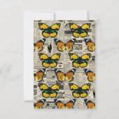 Rustige landvlinderkaart RSVP-kaart RSVP Kaartje (Achterkant)