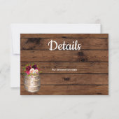 Rustige Landwijn Barrel Burgundy — Gegevens invull Kaart (Voorkant)