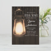 Rustige lantaarn en licht Vrijgezellenfeest van br Kaart (Staand voorkant)