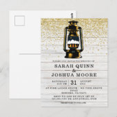 Rustige lantaarn op het land van hout briefkaart (Voorkant / Achterkant)