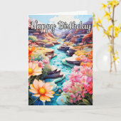 Rustige late zomerdag op de wang kaart (Gele Bloem)