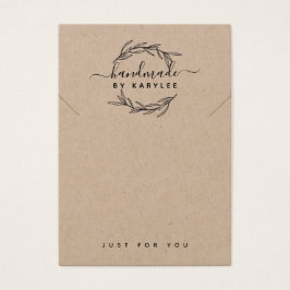 Rustige Laurel Leaf Ketting Display Kaart