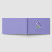 Rustige lavendel botanische boeket gastenboek (Volledig)