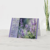 Rustige Lavendelvelden Inspirerende Groet Kaart (Voorkant)